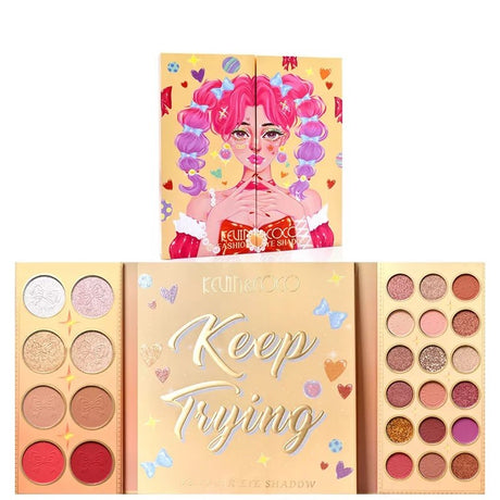 Trusa De Machiaj, Paleta De Farduri Kevin&Coco Cu 62 De Culori Pigmentate - vivimall.ro