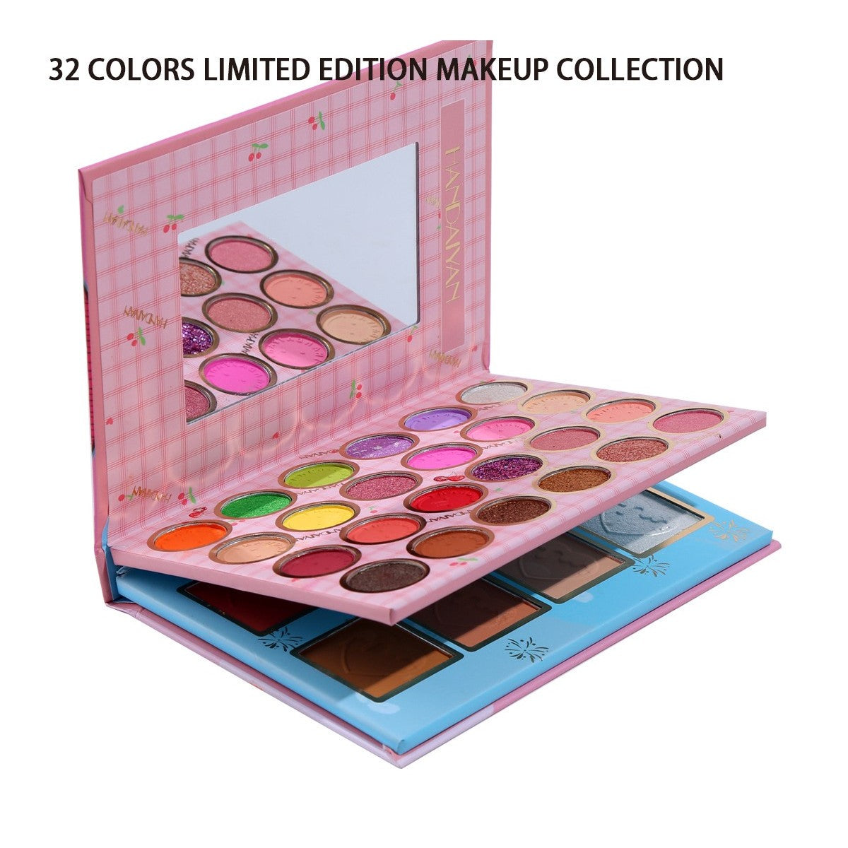 Trusa De Machiaj, Paleta De Farduri, Iluminator Si Blush Sweetheart Cu 32 De Culori Pigmentate - vivimall.ro