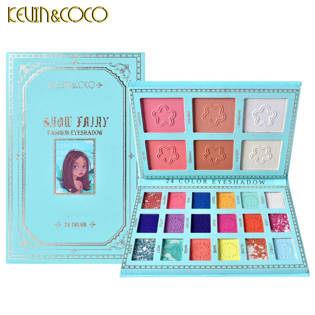 Paletaalbastra Farduri Ochi Kevin&Coco 24 Culori - vivimall.ro