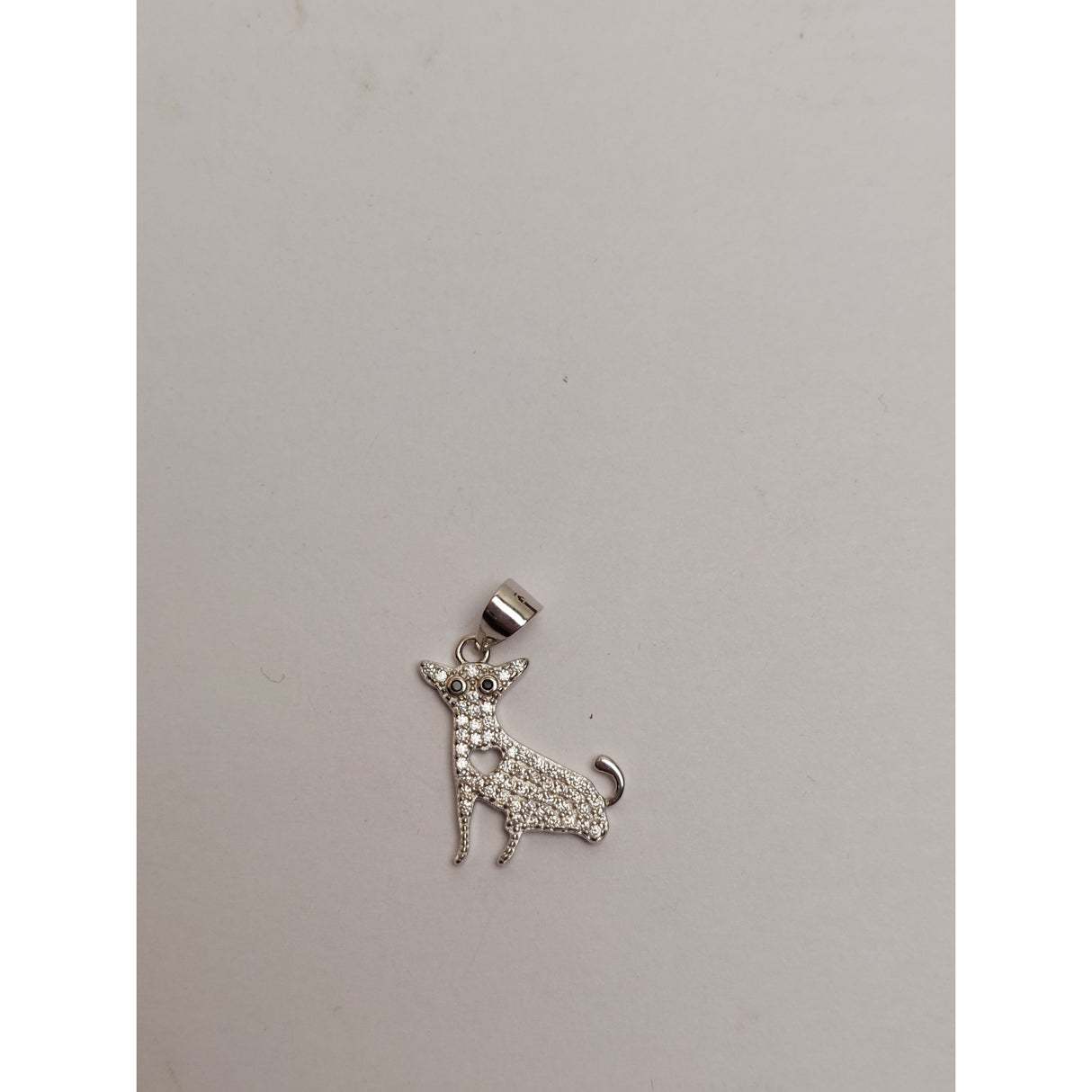 Pandantiv, Jolie Silver, Argint 925, Model Catel cu Inima, 1.5 G, 1.8 x 1.7 Cm - vivimall.ro