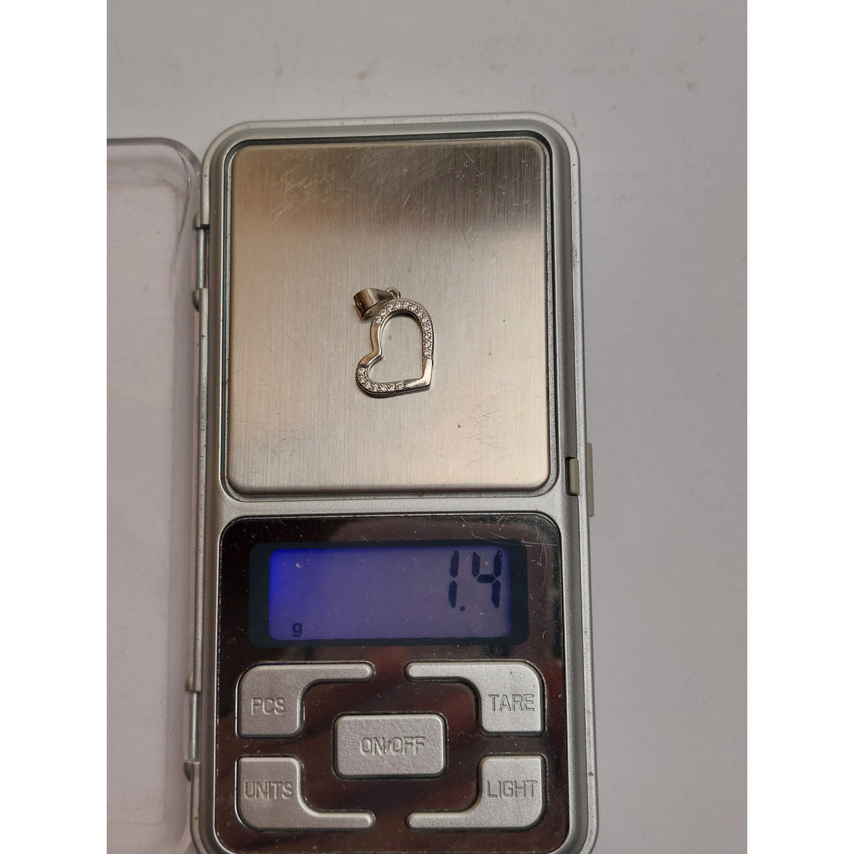 Pandantiv, Jolie Silver, Argint 925, Model Inima Contur Asimetrica, 1.4 G, 1.6 x 1.2 Cm - vivimall.ro