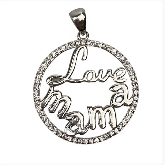 Pandantiv din Argint 925 Jolie Silver, Model Love Mama, 28 x 21 mm, 2.4 g - vivimall.ro