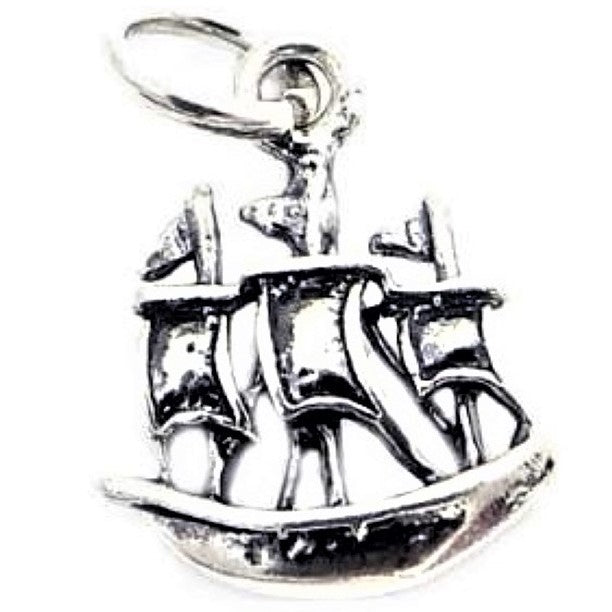 Pandantiv din Argint 925 Jolie Silver, Model Corabie, 18 x 10 mm, 1.1 g - vivimall.ro