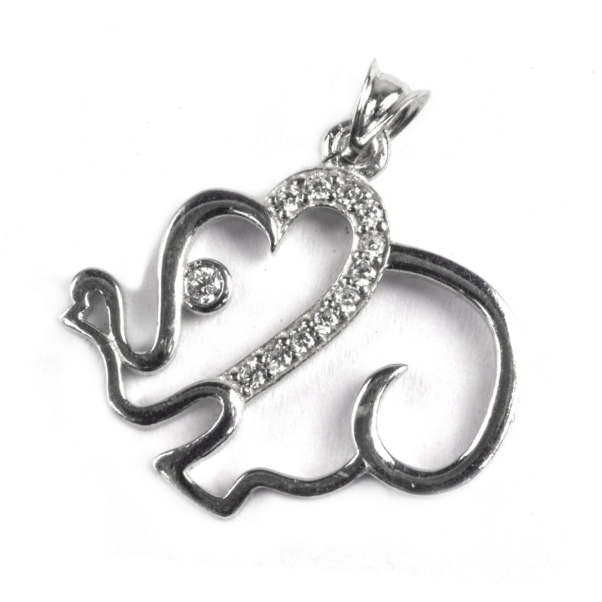 Pandantiv din Argint 925 Elefant cu pietre - vivimall.ro