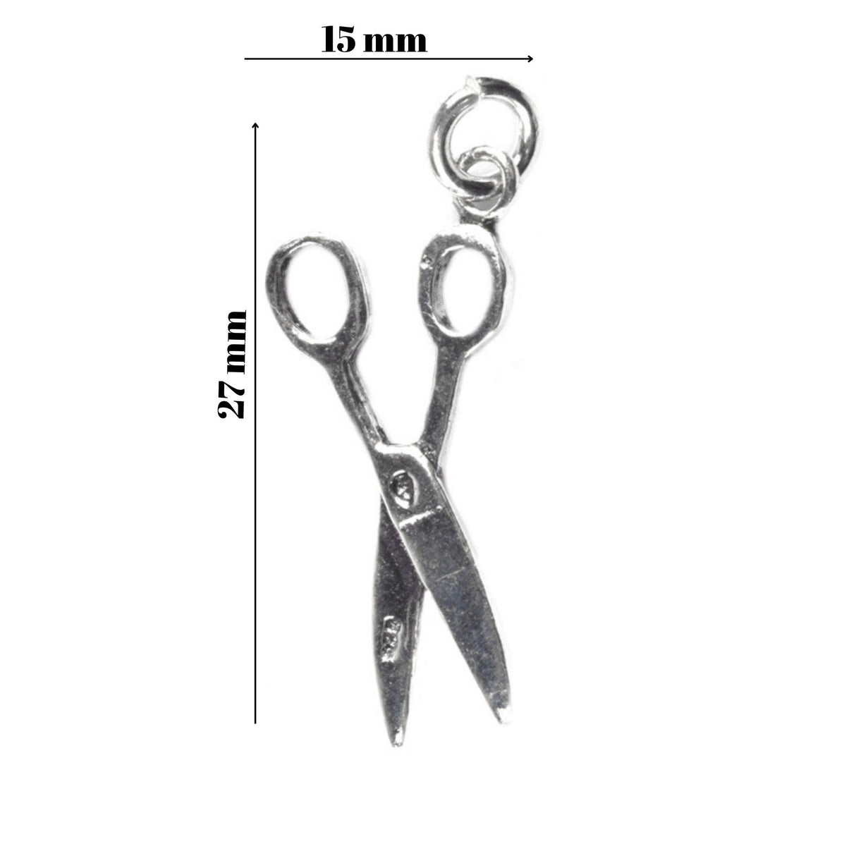 Pandantiv, Jolie Silver, Argint 925, Model Foarfeca, 2.2 g, 27x15 mm - vivimall.ro