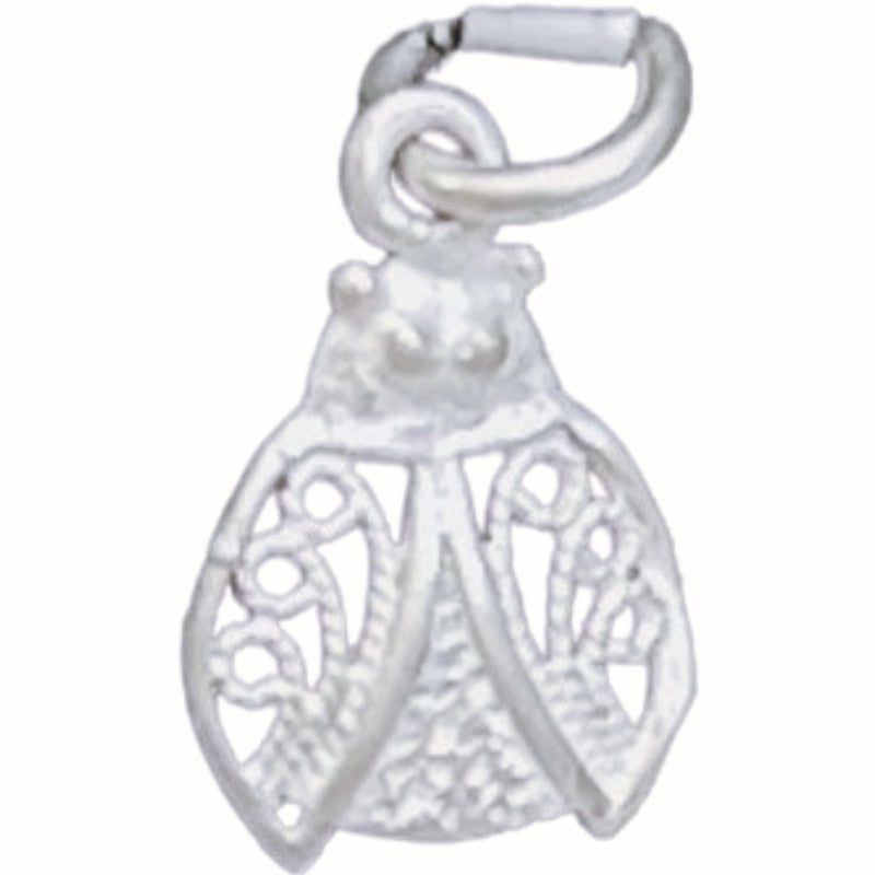 Pandantiv din Argint 925 Jolie Silver, Model Buburuza Filigran, 17 x 10 mm, 0.6 g - vivimall.ro
