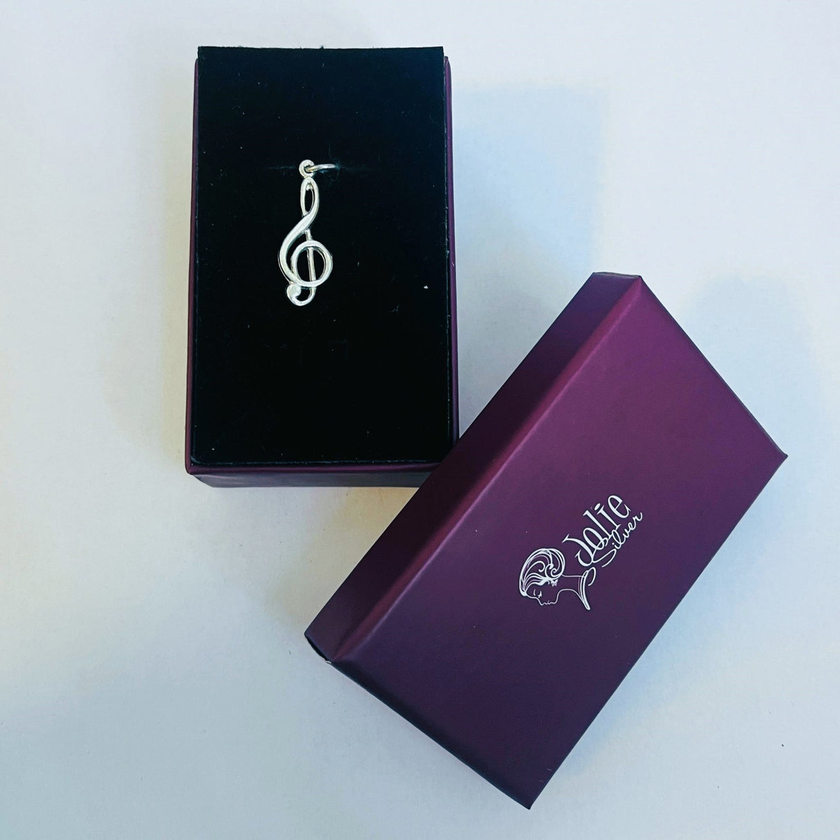 Pandantiv din Argint 925 Jolie Silver, Model Cheia Sol, 30 x 10 mm, 1.5 g - vivimall.ro