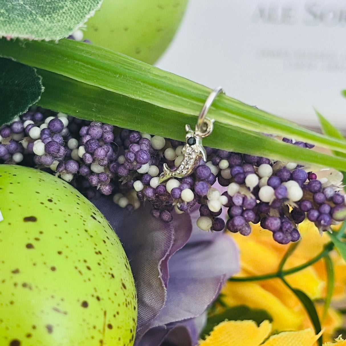 Pandantiv din Argint 925 Jolie Silver, Model Delfin cu Zirconii, 17 x 5 mm, 0.5 g - vivimall.ro