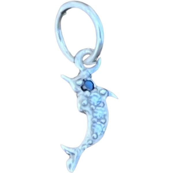 Pandantiv din Argint 925 Jolie Silver, Model Delfin cu Zirconii, 17 x 5 mm, 0.5 g - vivimall.ro