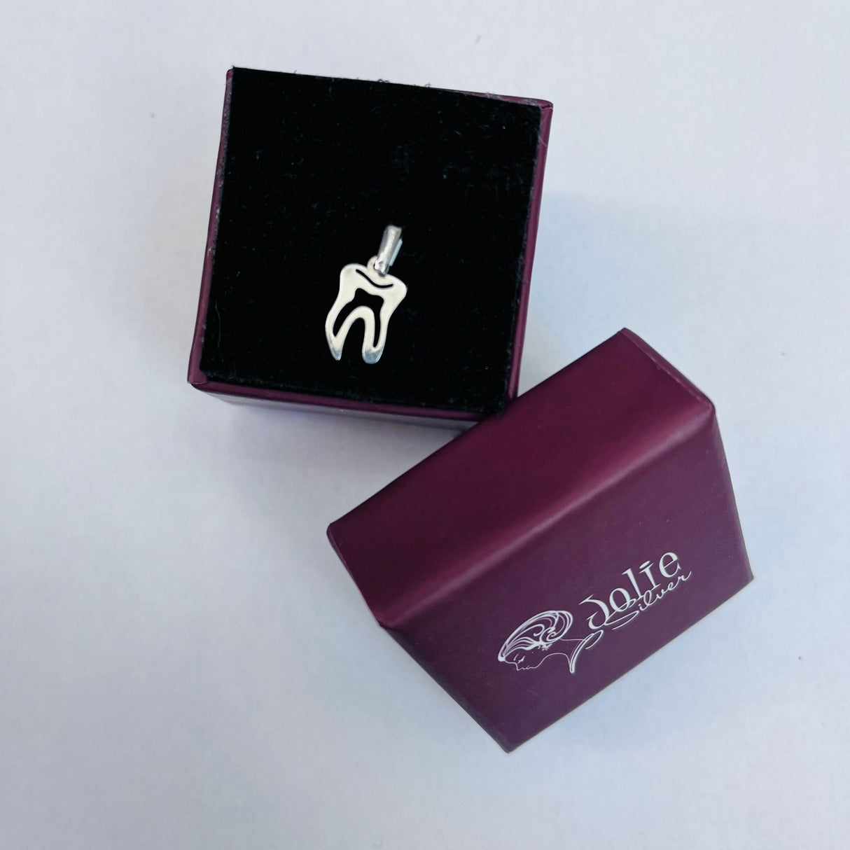 Pandantiv din Argint 925 Jolie Silver, Model Dinte, 15 x 7 mm, 0.6 g - vivimall.ro