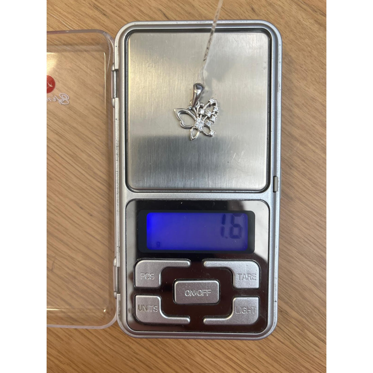 Pandantiv din Argint 925 Jolie Silver, Model Fluturas Rodiat cu Zirconii, 20 x 15 mm, 1.6 g - vivimall.ro