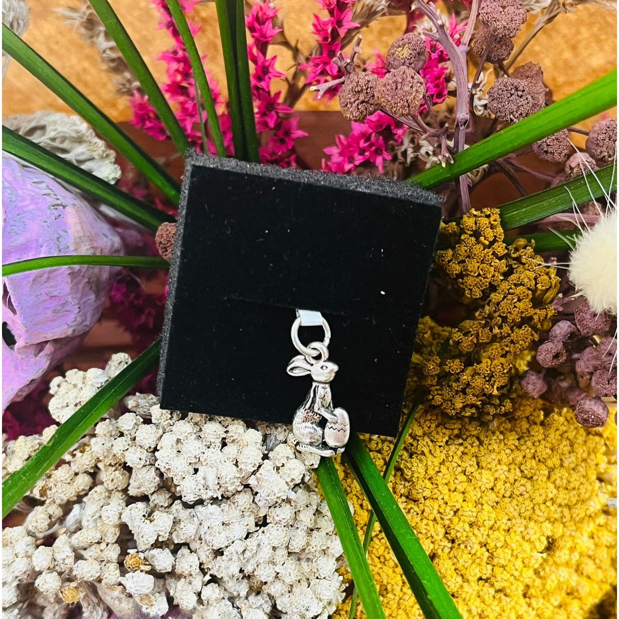 Pandantiv din Argint 925 Jolie Silver, Model Iepuras cu Ou, 20 x 10 mm, 1.5 g - vivimall.ro