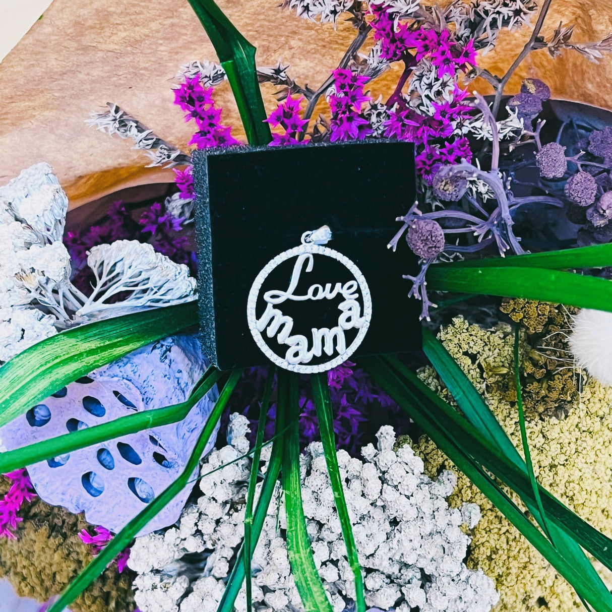 Pandantiv din Argint 925 Jolie Silver, Model Love Mama, 28 x 21 mm, 2.4 g - vivimall.ro