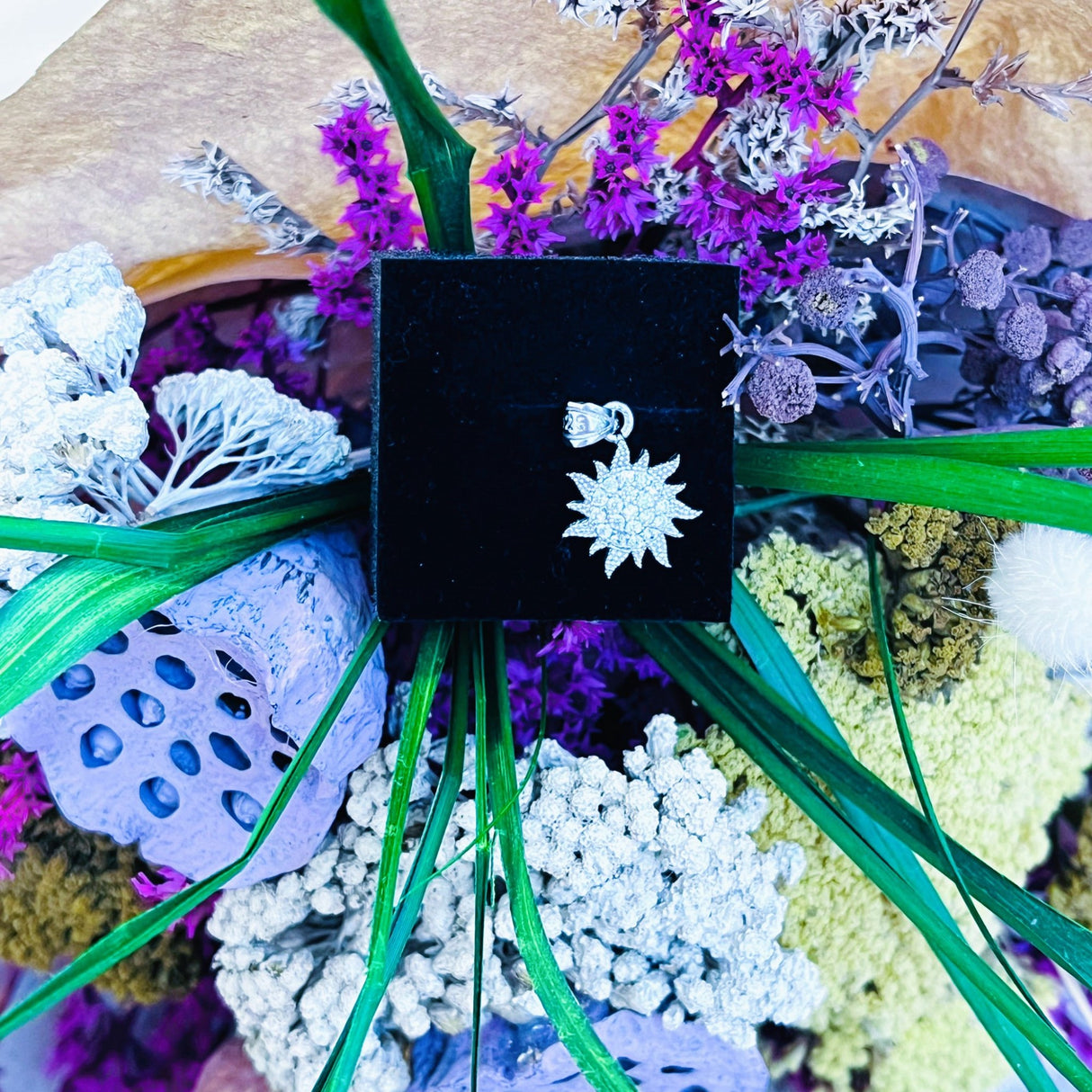 Pandantiv din Argint 925 Jolie Silver, Model Soare cu Zirconii, 20 x 14 mm, 1.8 g - vivimall.ro