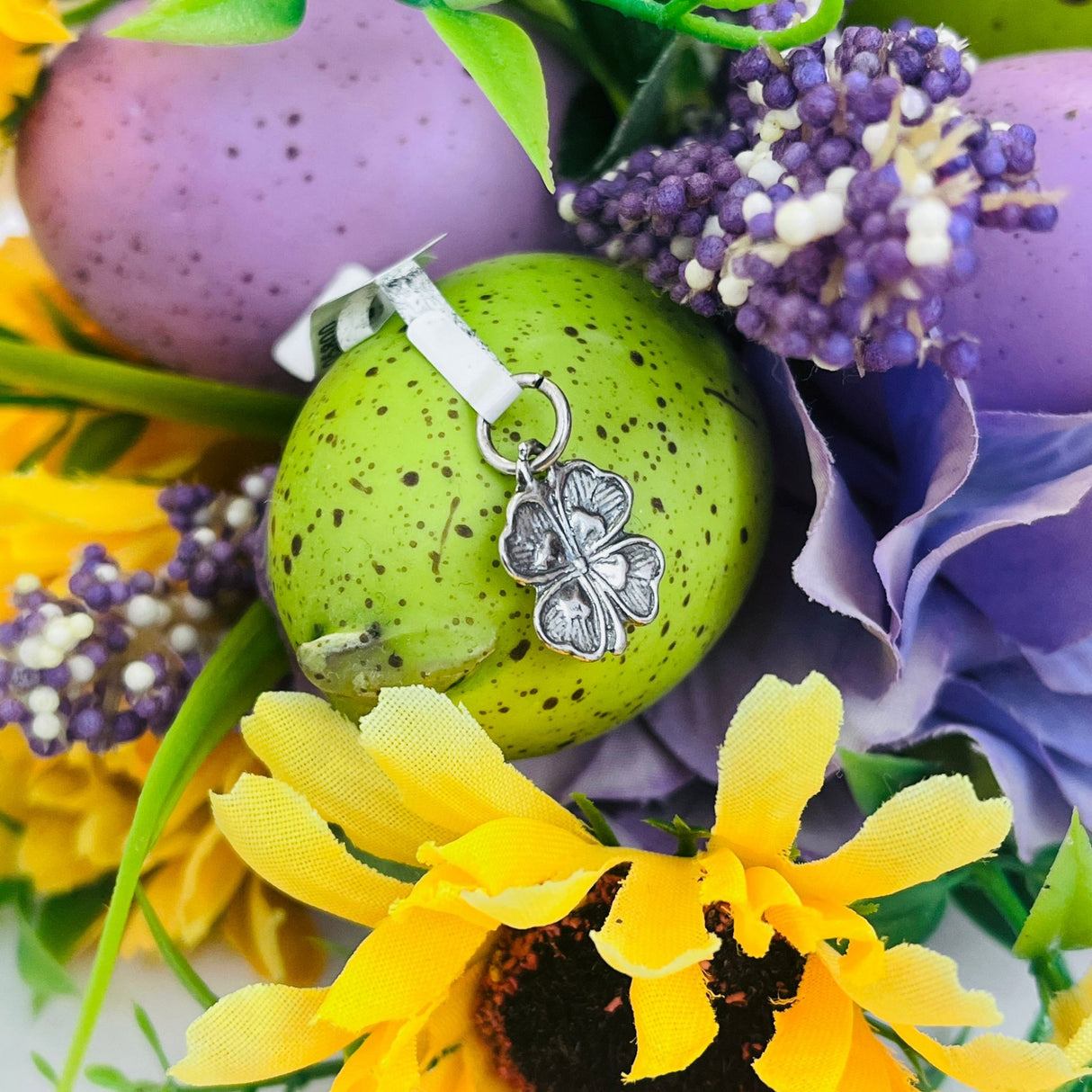 Pandantiv din Argint 925 Jolie Silver, Model Trifoi Vintage, 18 x 12 mm, 0.7 g - vivimall.ro