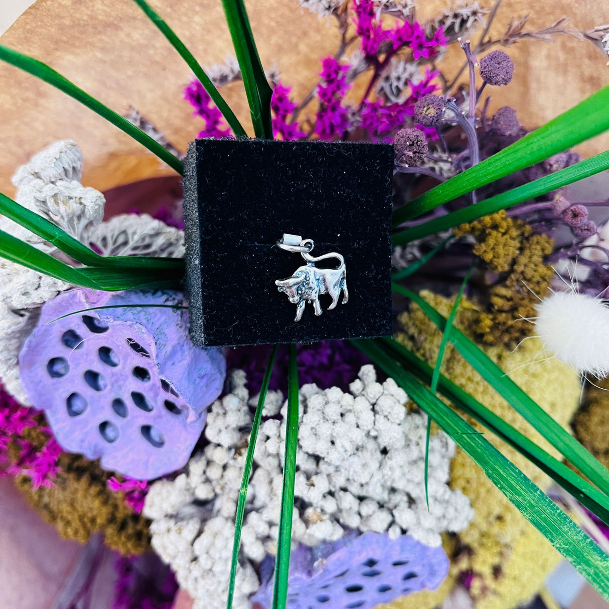 Pandantiv din Argint 925 Jolie Silver, Zodia Taur, 18 x 18 mm, 1 g - vivimall.ro