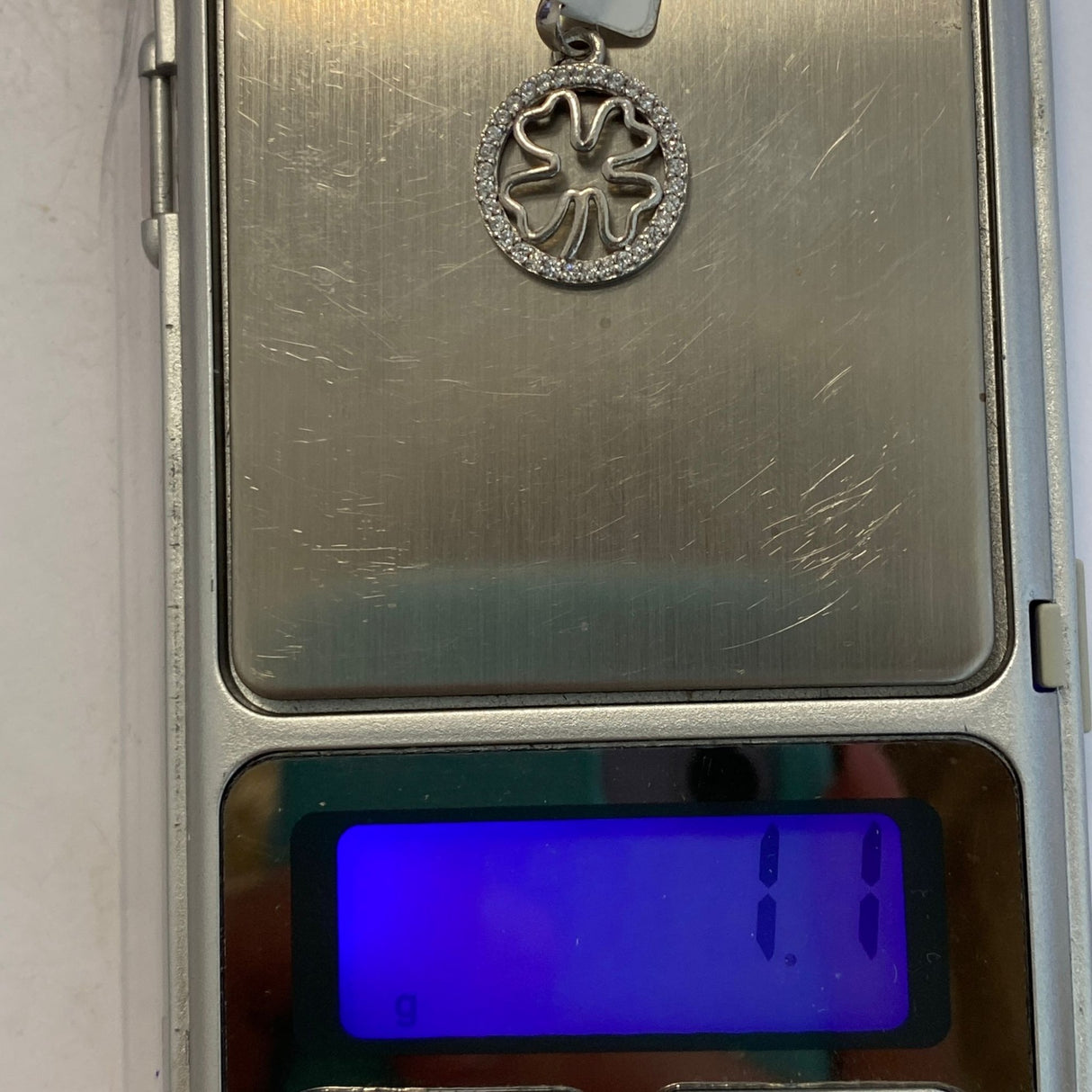 Pandantiv, Jolie Silver, Argint 925, Model Trifoi cu Pietre, 1.1 g, 15x15 mm - vivimall.ro