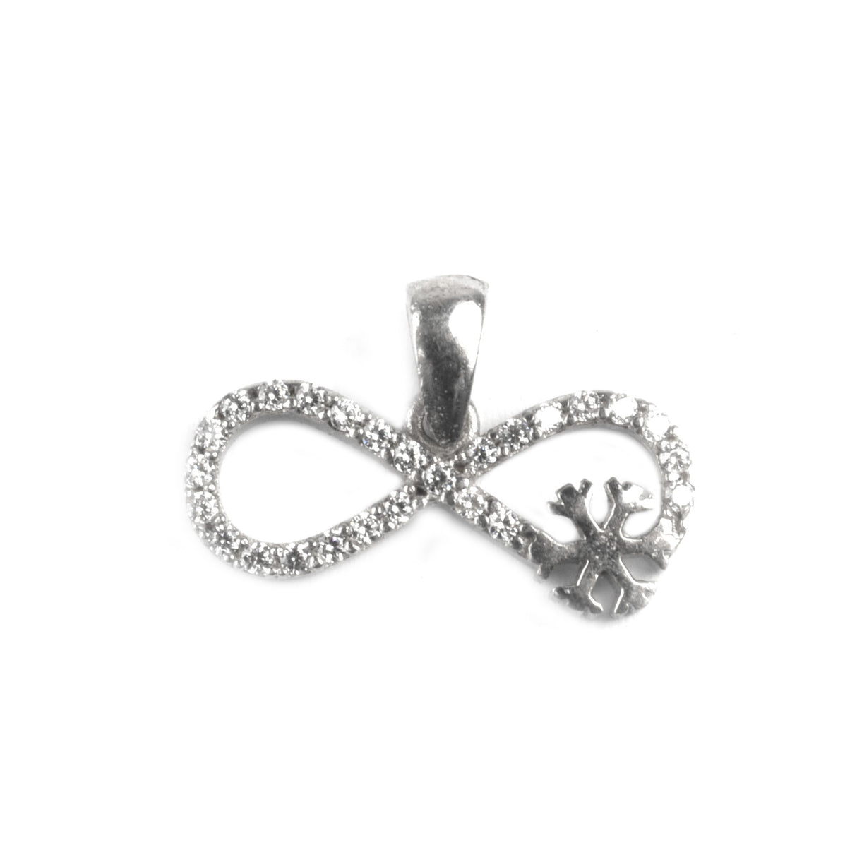 Pandantiv Infinit cu Fulg, Argint 925, 2 x 1 cm
