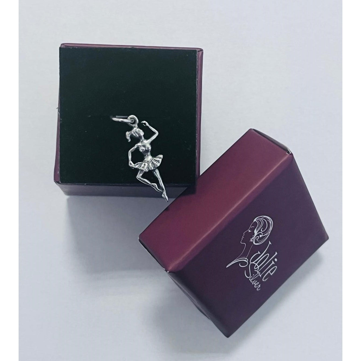 Pandantiv, Jolie Silver, Argint 925, Model Balerina, 27 x 10 mm, 1 g - vivimall.ro