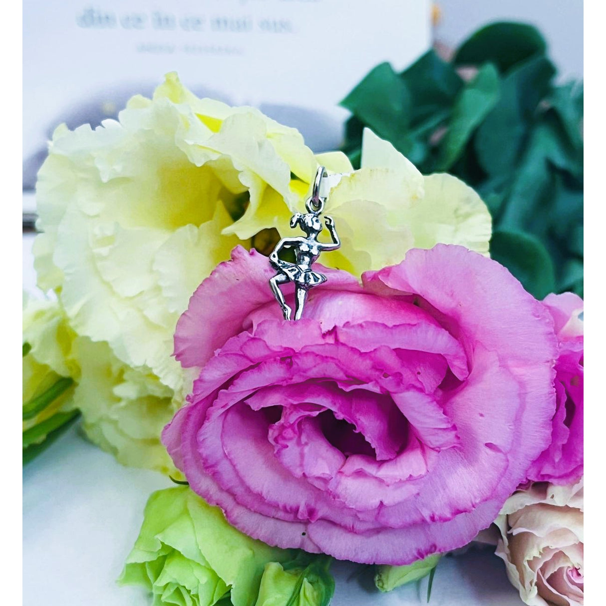 Pandantiv, Jolie Silver, Argint 925, Model Balerina, 27 x 10 mm, 1 g - vivimall.ro