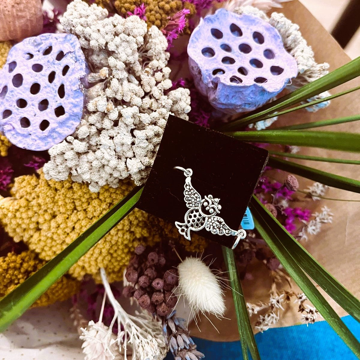 Pandantiv, Jolie Silver, Argint 925, Model Bufnita Patinata, 30 x 15 mm, 2.4 g - vivimall.ro