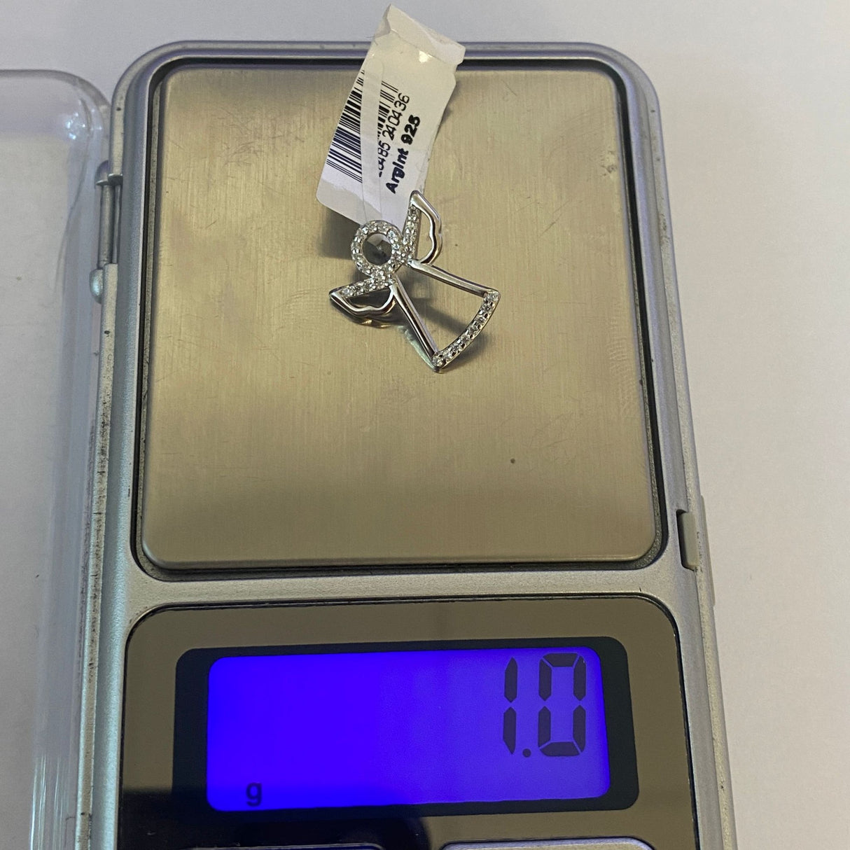 Pandantiv, Jolie Silver, Argint 925, Model Inger Contur cu Pietre, 1 g, 15x15 mm - vivimall.ro