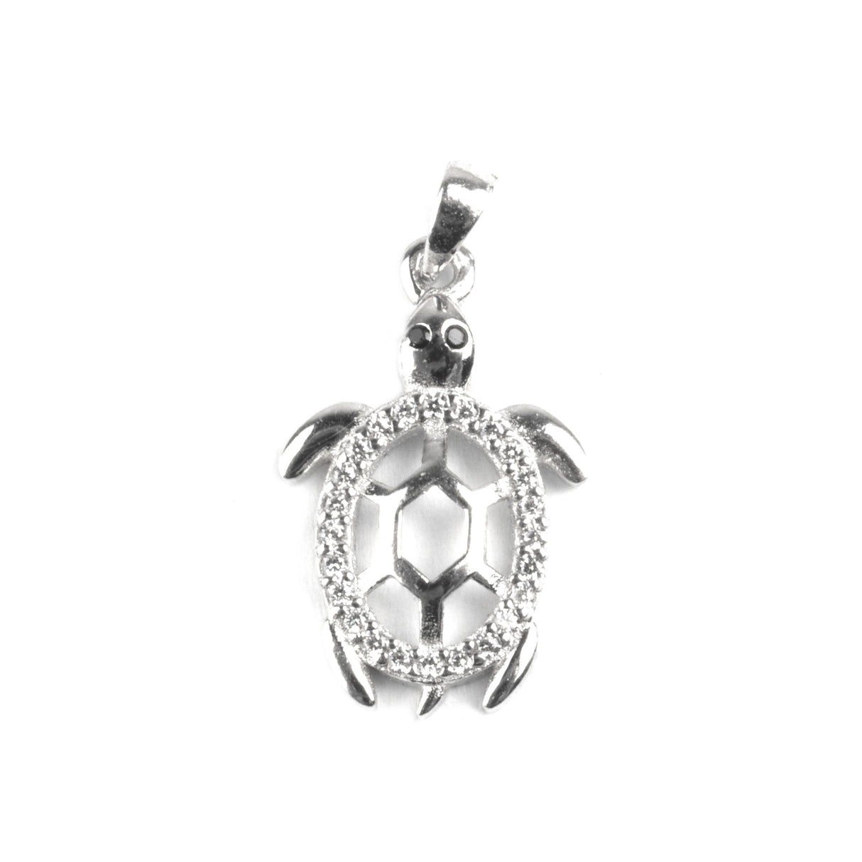 Pandantiv Testoasa cu Pietre, Argint 925, 2.3 x 1.2 cm - vivimall.ro