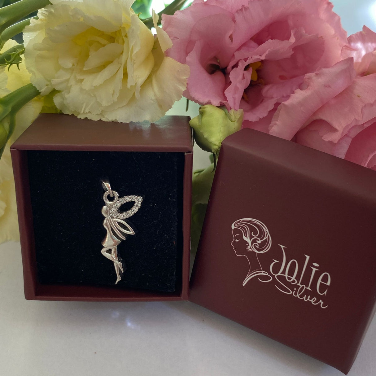 Pandantiv, Jolie Silver, Argint 925, Model Zana cu Pietre, 1.6 g, 25x10 mm - vivimall.ro