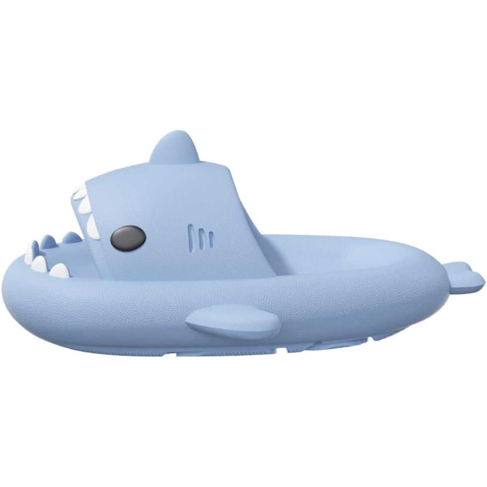 Papuci Tip Rechin, Flippy, Unisex, din Spuma EVA, Talpa Groasa Antiderapanta, Rezistenti la Uzura, Marime 40-41, Albastru Deschis - vivimall.ro