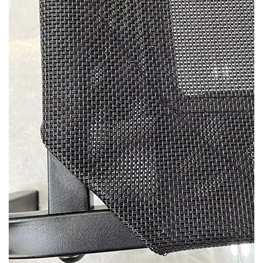 Pat pentru Animalele de Companie, Vivimall, din Plasa este Rezistent la Umiditate, Picioare de Otel, Respirabil, Marimea S 68 x 55 x 16 cm, Negru - vivimall.ro