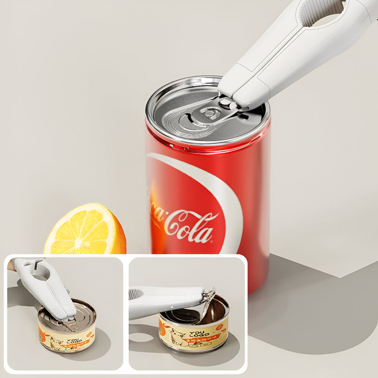 Desfacator de sticle 5in1, Vivimall, Razatoare, Curatator de Legume-Fructe, Deschizator de Conserve si Doze, 17.5x5x3cm, Alb - vivimall.ro