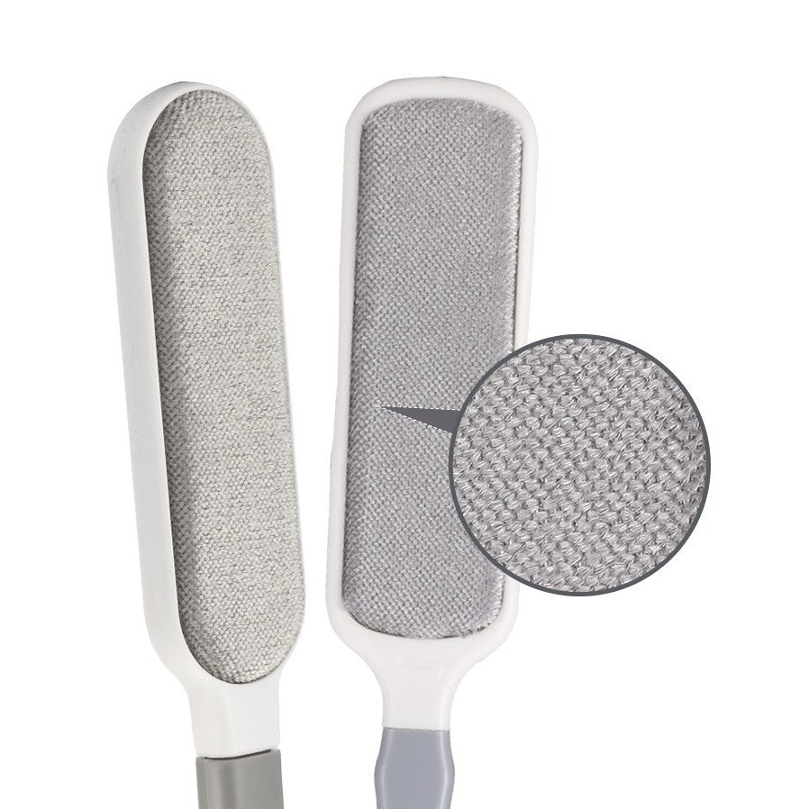 Perie Electrostatică, Pentru Curățarea Părului De Pe Haine Și Tapițerii, 2 Fețe, Autocurățare, 33 x 7,5 cm, Gri - vivimall.ro