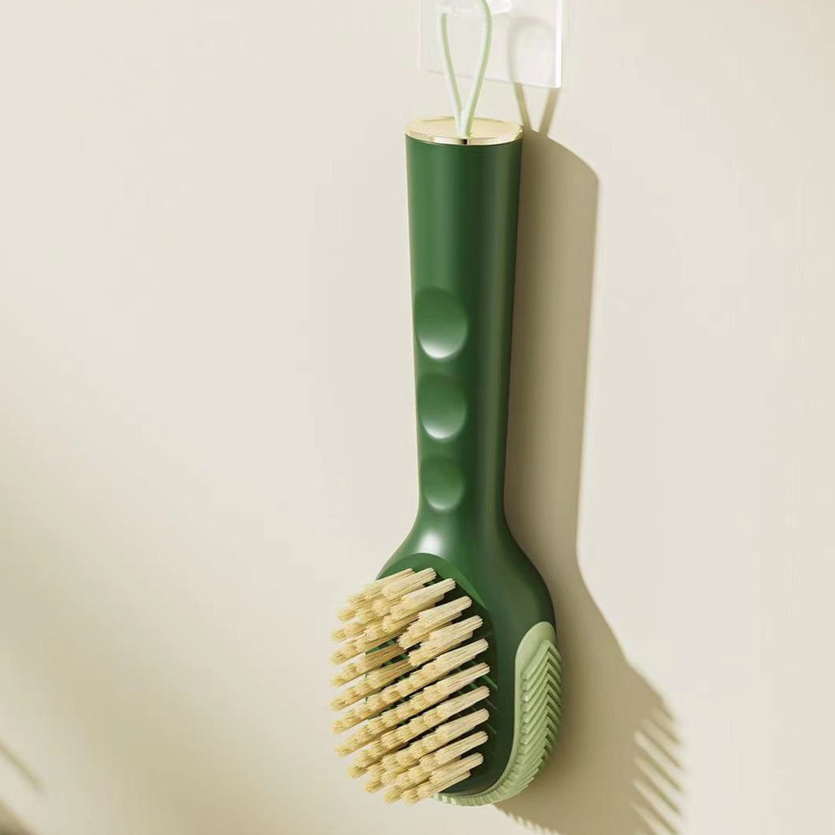 Perie pentru Curatare Incaltaminte cu Recipient pentru Detergent, Vivimall, Perie Multifunctionala pentru Incaltaminte si Lenjerie, cu Peri Moi, Fara Deteriorare, 22x6x4 cm, Culoare Verde - vivimall.ro