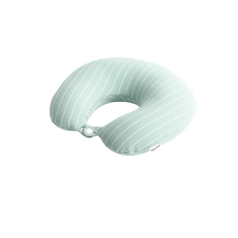 Perna de calatorie, Vivimall , 2 in 1, cu Particule de Spuma cu Memorie, Verde - vivimall.ro