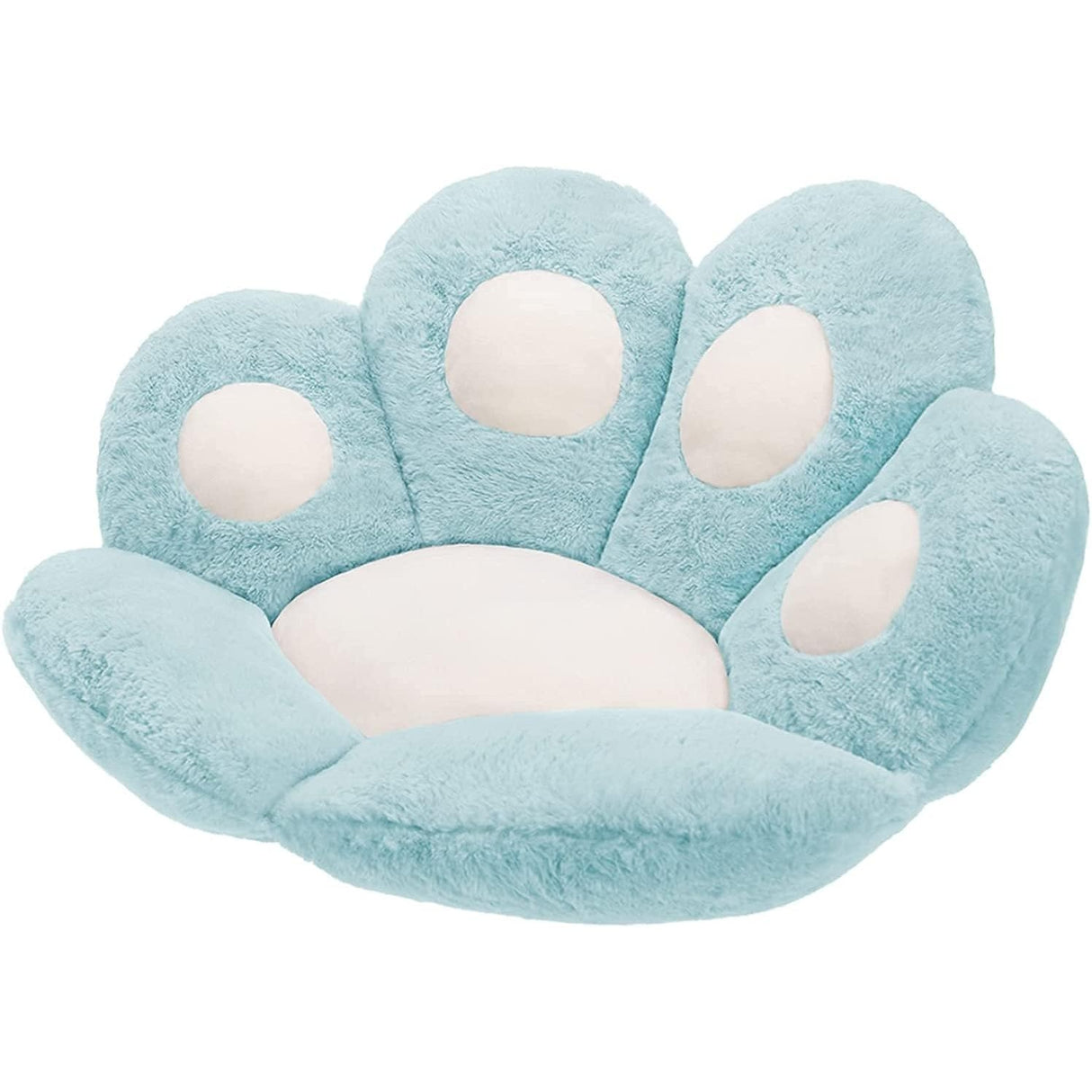 Perna Decorativa, Vivimall, Model Laba de Pisica, din Plus, pentru Scaun/Canapea/Podea, 80 x 70 cm, Albastru Deschis - vivimall.ro