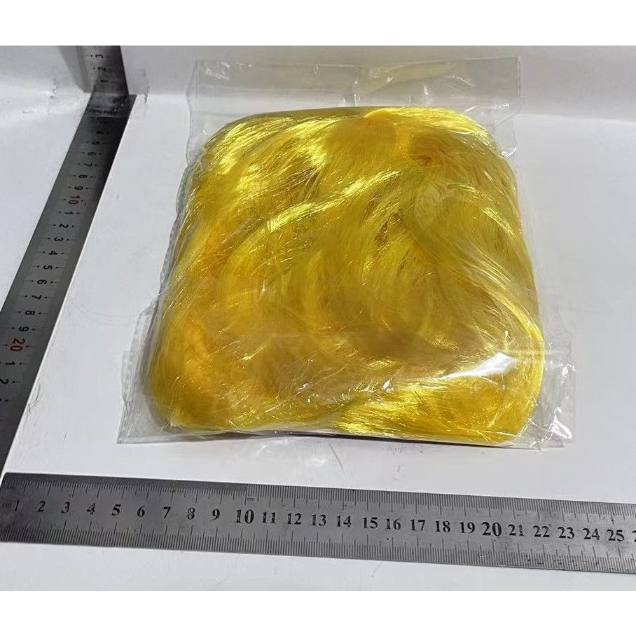 Peruca Cosplay, Vivimall, Tunsoare Bob cu Breton, pentru Carnaval, Halloween, Petreceri Tematice, din PET, Marime Universala, Galben - vivimall.ro