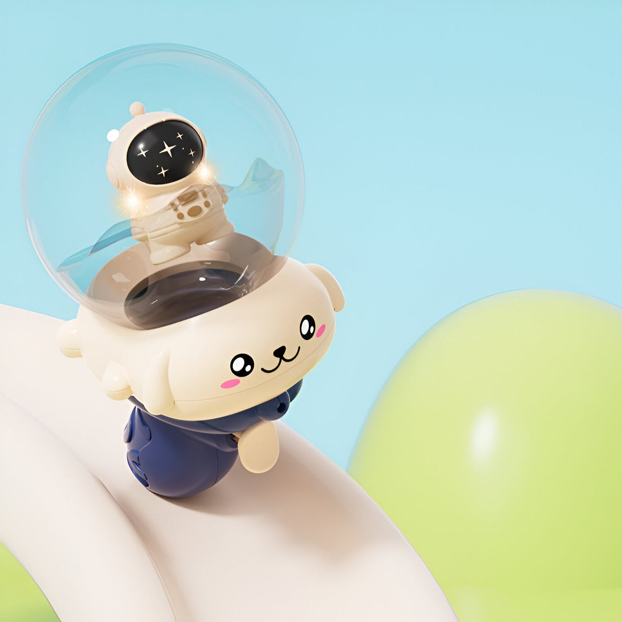 Pistol cu Apa pentru Copii, Vivimall, Multifunctional, Capacitate 250 mL, Model Astronaut, 15.6x8x8.9 cm, ABS, Albastru - vivimall.ro