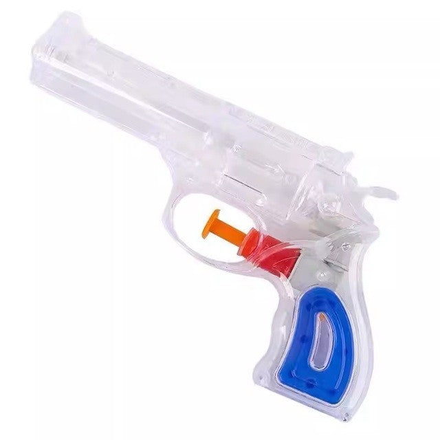 Pistol cu Apa, Vivimall, pentru Copii, din Plastic, 16 x 5 x 2 cm, Transparent/Albastru - vivimall.ro