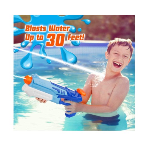 Pistol cu Apa pentru Copii, Rezervor, Pentru Piscina/Plaja, Vivimall, 6ani+, Albastru, 300ML - vivimall.ro