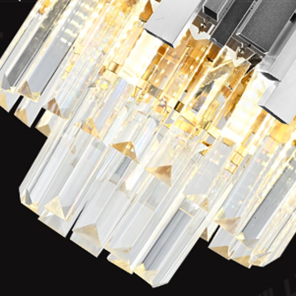 Candelabru Cristal Ø30cm 3xE14 | Blois Petito - vivimall.ro