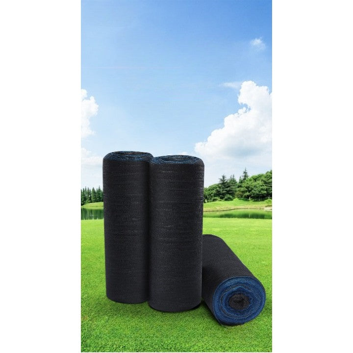 Plasa de umbrire neagra, latime 2 m, lungime 50 m, Vivimall, protectie UV, Grad de umbrire 80-90% - vivimall.ro