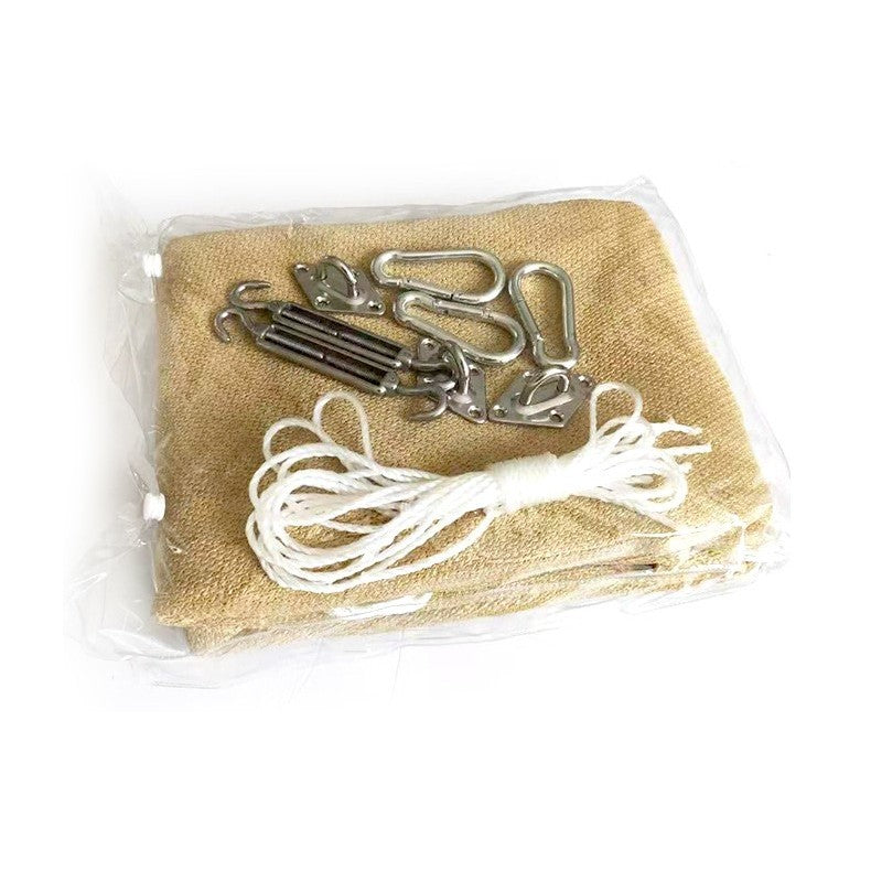 Prelata de soare/ Copertina de tip parasolar, triunghiulara, 4x4x4 m, galbena - vivimall.ro