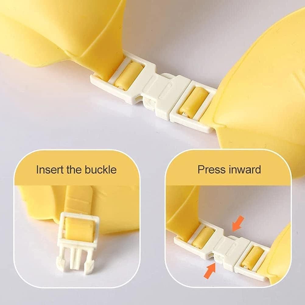 Viziera de Protectie Baie Pentru Copii, Fippy, Model Coroana, Dimensiune ajustabila, Durabil, Usor de curatat, Impotriva Samponului, pentru Ochi si Urechi, TPE+PP, Galbena - vivimall.ro