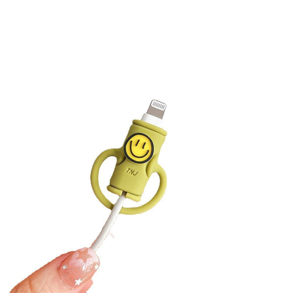 Protectie cablu USB Flippy, din silicon, model 3, multicolor - vivimall.ro