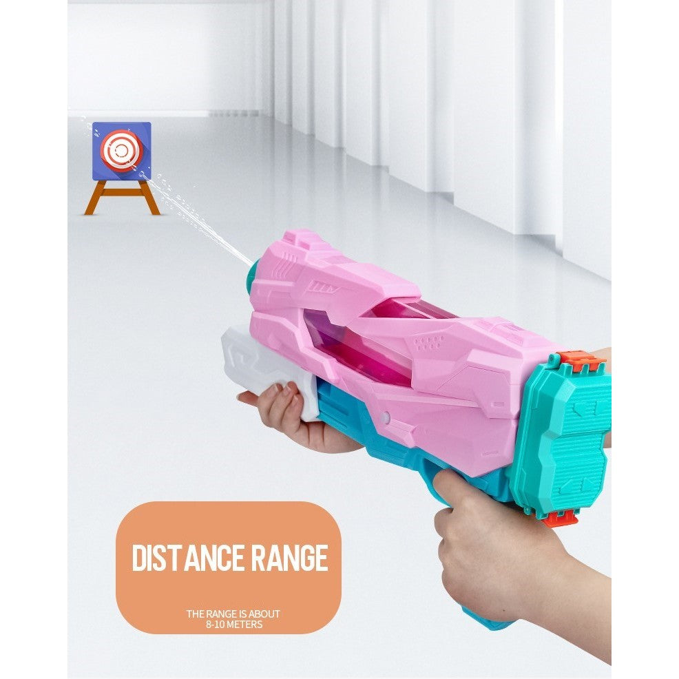 Pistol cu Apa pentru Copii, Rezervor, Pentru Piscina/Plaja, Vivimall, 6ani+, 5 duze, Quick Fill, Roz, 800ML - vivimall.ro