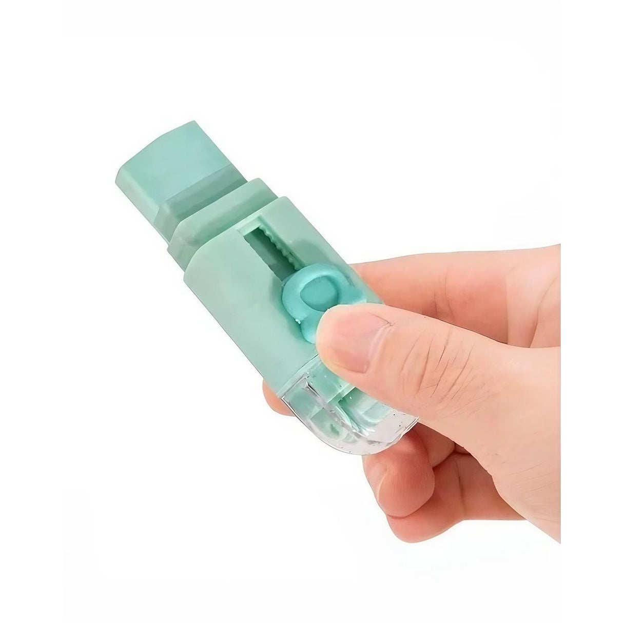 Radiera Retractabila, Flippy, Model Ursulet, Reglare Push-Pull, Radiera de tip Push, Doua Radiere de Rezerva in set din Cauciuc, Verde deschis - vivimall.ro