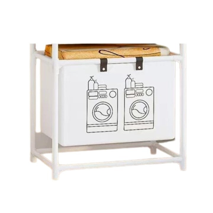 Cos de Rufe, Vivimall, 1 Cos, Cadru de Otel Inoxidabil, 97 x 44 x 57 cm, Alb - vivimall.ro