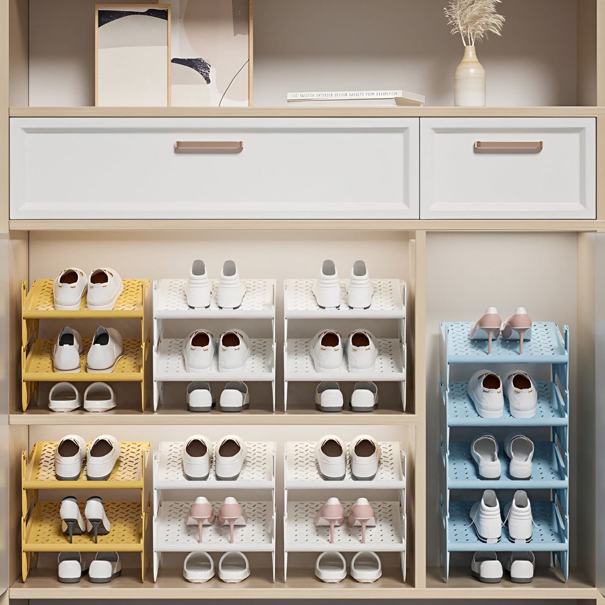 Organizator Pantofi Compact | ShoeLift - vivimall.ro