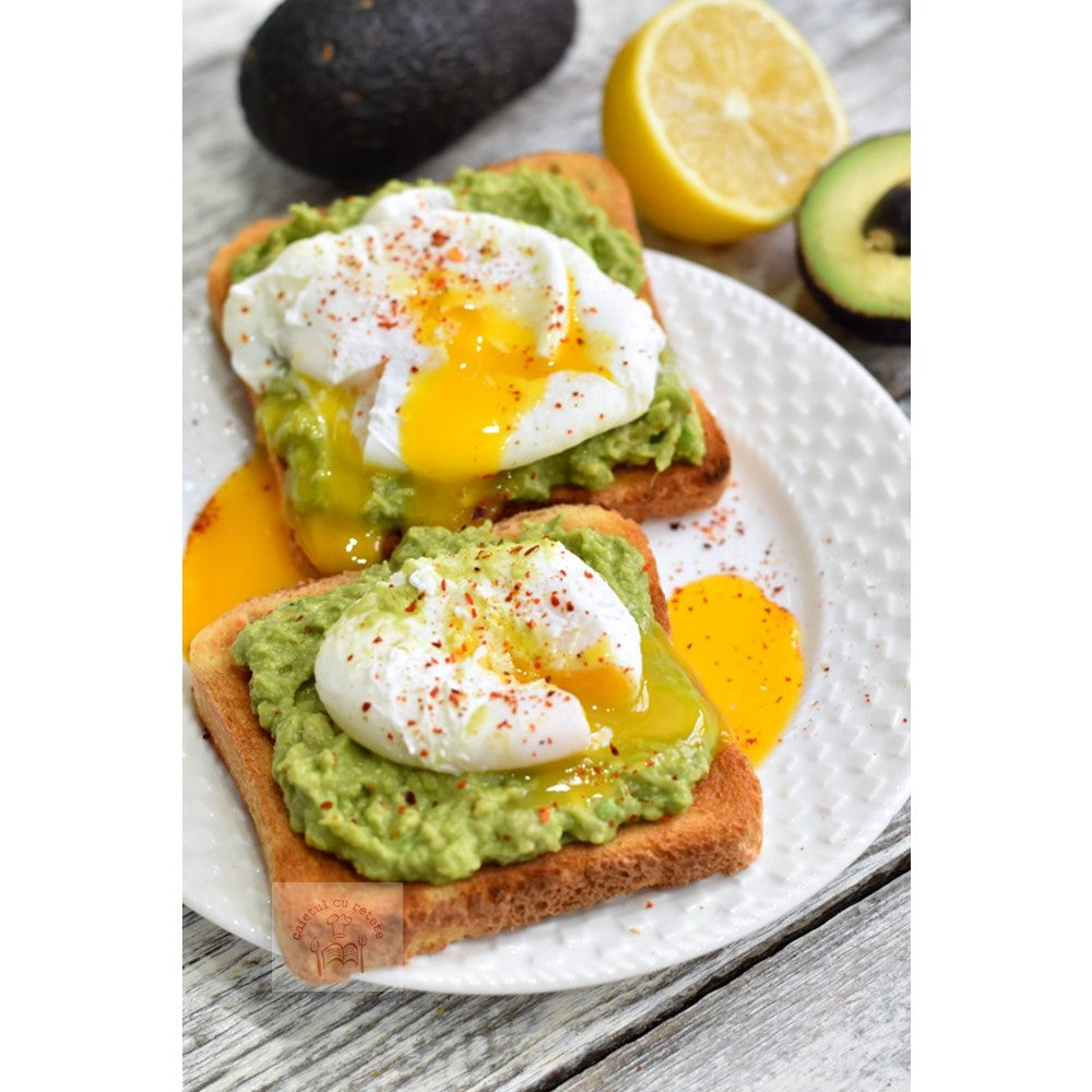 Recipient Dublu pentru Oua, Vivimall, din Plastic Vivimall, pentru Gatit la Microunde, 22 x 11.8 x 8 cm, Gri - vivimall.ro