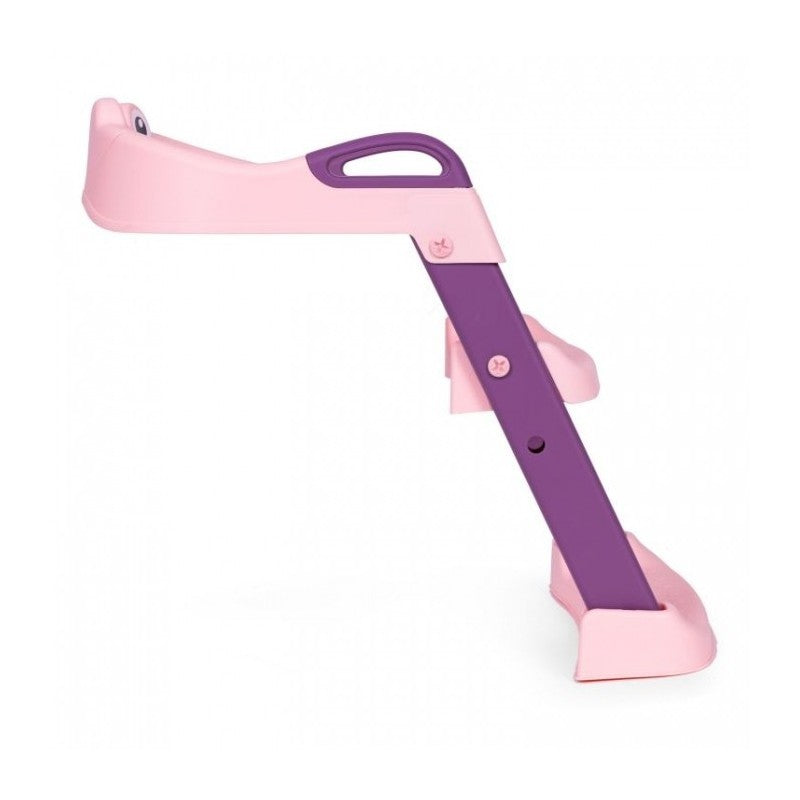 Reductor si Scaunel Inaltator WC, Vivimall, pentru Copii 1 - 7 Ani, 2 Trepte Reglabile, Pliabil, Colac Moale, cu Spatar si Manere, Inaltime 54/58 cm x 39.5 x 35 cm, din Plastic+PVC, Roz/Mov - vivimall.ro